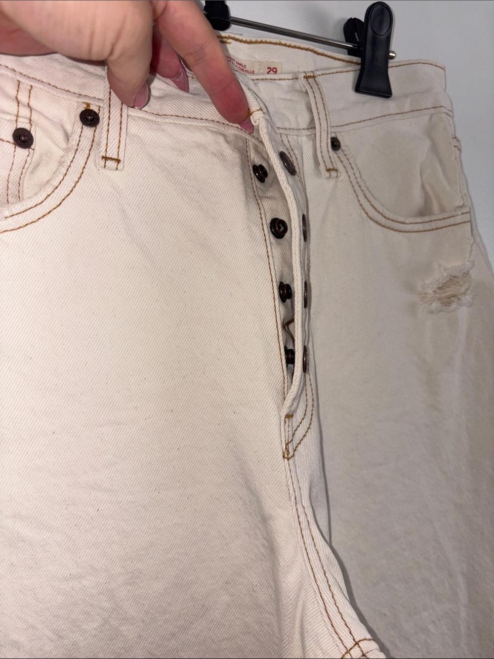 BNWOT Levi's Women's Snap Ribcage Straight Ankle Jeans size 29 - Picture 5 of 5